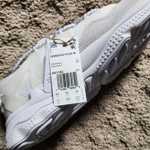 Wmns Ozweego Plus White Brand New Sz 11 - Picture 9 of 11